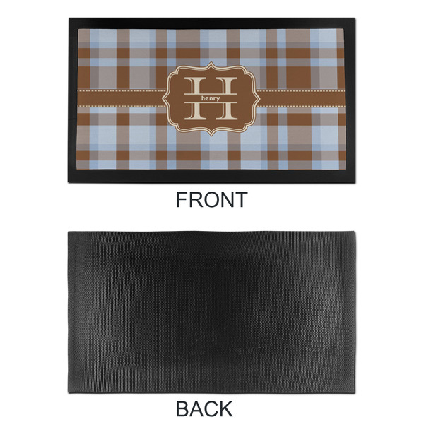 Two Color Plaid Bar Mat - Small - APPROVAL