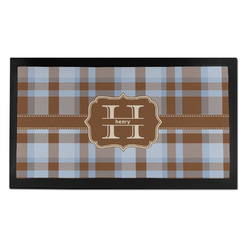 Two Color Plaid Bar Mat - Small (Personalized)