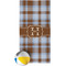Two Color Plaid Beach Towel (Personalized)