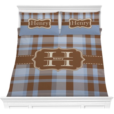 Two Color Plaid Comforters (Personalized)