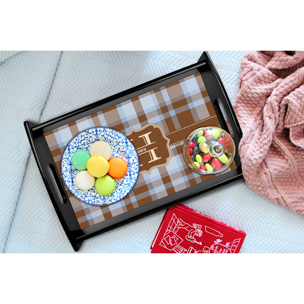 Two Color Plaid Black Tray - Lifestyle (UPDATED)