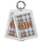 Two Color Plaid Bling Keychain - MAIN