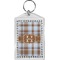 Two Color Plaid Bling Keychain (Personalized)