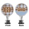 Two Color Plaid Bottle Stopper - Front and Back