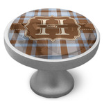 Two Color Plaid Cabinet Knob (Personalized)