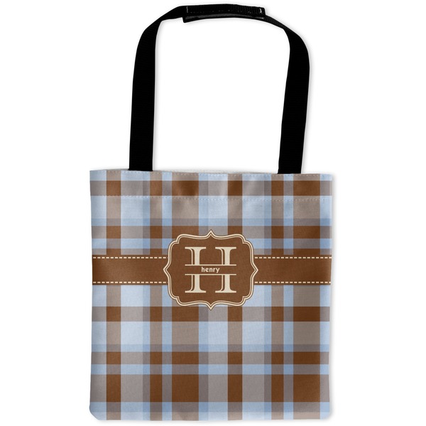 Custom Two Color Plaid Auto Back Seat Organizer Bag (Personalized)