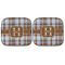 Two Color Plaid Car Sun Shades - FRONT