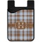 Two Color Plaid Cell Phone Credit Card Holder