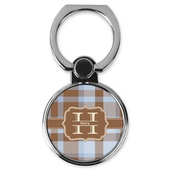 Two Color Plaid Cell Phone Ring Stand & Holder (Personalized)
