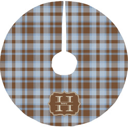 Two Color Plaid Tree Skirt (Personalized)