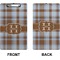 Two Color Plaid Clipboard (Legal) (Front + Back)