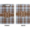 Two Color Plaid Clipboard (Letter) (Front + Back)
