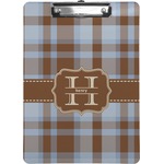 Two Color Plaid Clipboard (Personalized)
