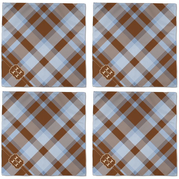 Two Color Plaid Cloth Napkins - Personalized Dinner (APPROVAL) Set of 4