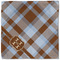 Two Color Plaid Cloth Napkins - Personalized Lunch (Single Full Open)