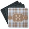 Two Color Plaid Coaster Rubber Back - Main