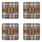 Two Color Plaid Coaster Set - APPROVAL