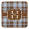 Two Color Plaid Coaster Set - FRONT (one)