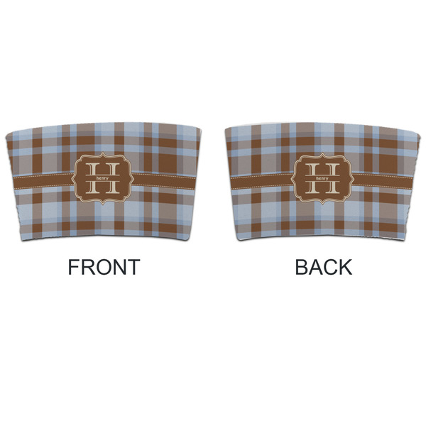 Two Color Plaid Coffee Cup Sleeve - APPROVAL