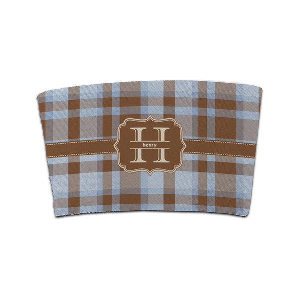 Custom Two Color Plaid Coffee Cup Sleeve (Personalized)