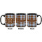 Two Color Plaid Coffee Mug - 11 oz - Black APPROVAL
