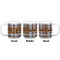 Two Color Plaid Coffee Mug - 20 oz - White APPROVAL