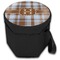 Two Color Plaid Collapsible Personalized Cooler & Seat (Closed)