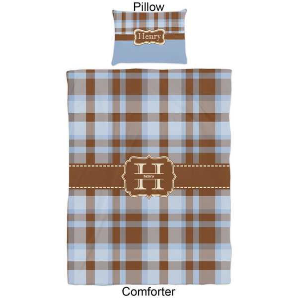 Two Color Plaid Comforter Set - Twin - Approval