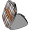 Two Color Plaid Compact Mirror (Side View)