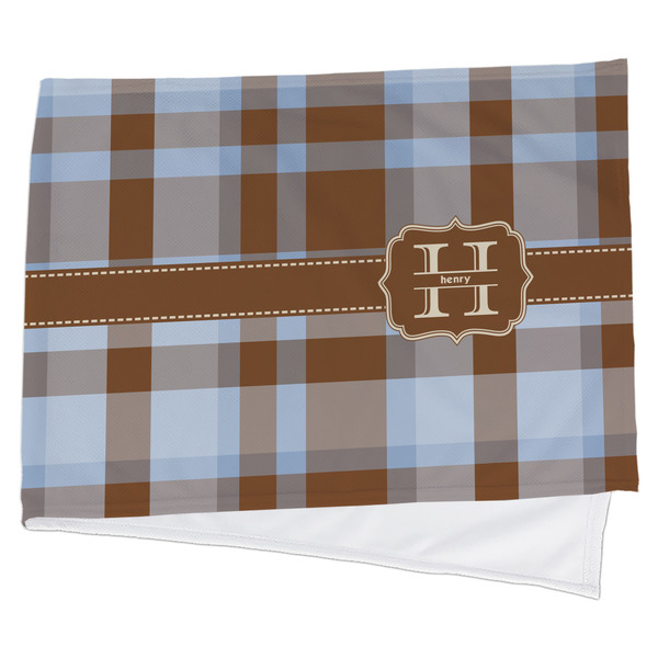 Custom Two Color Plaid Cooling Towel (Personalized)