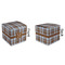 Two Color Plaid Cubic Gift Box - Approval