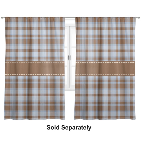 Two Color Plaid Curtains