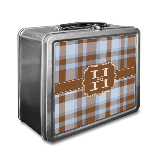 Custom Two Color Plaid Lunch Box (Personalized)