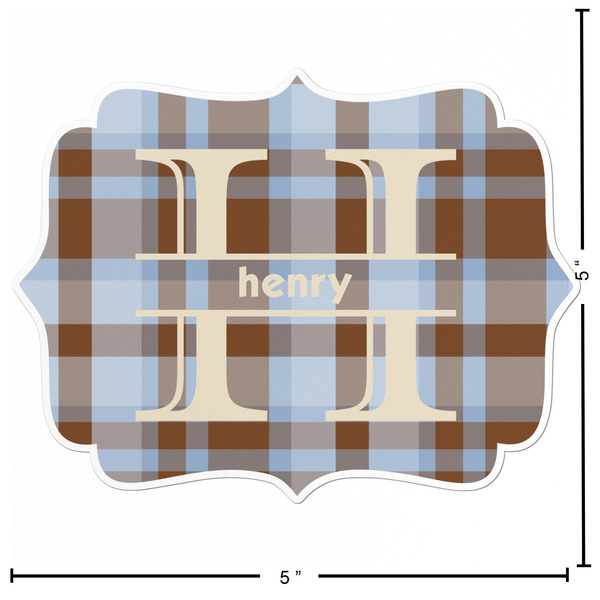 Two Color Plaid Custom Shape Iron On Patches - L - APPROVAL