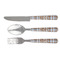 Two Color Plaid Cutlery Set - FRONT