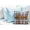 Two Color Plaid Decorative Pillow Case - LIFESTYLE 2