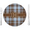 Two Color Plaid Dinner Plate