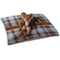 Two Color Plaid Dog Bed - Small LIFESTYLE