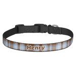 Two Color Plaid Dog Collar (Personalized)