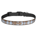Two Color Plaid Dog Collar (Personalized)