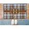 Two Color Plaid Door Mat - LIFESTYLE (Med)
