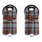 Two Color Plaid Double Wine Tote - APPROVAL (new)