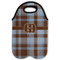 Two Color Plaid Double Wine Tote - Flat (new)