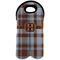 Two Color Plaid Double Wine Tote - Front (new)
