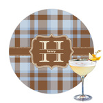 Two Color Plaid Printed Drink Topper (Personalized)