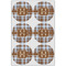 Two Color Plaid Drink Topper - XLarge - Set of 6