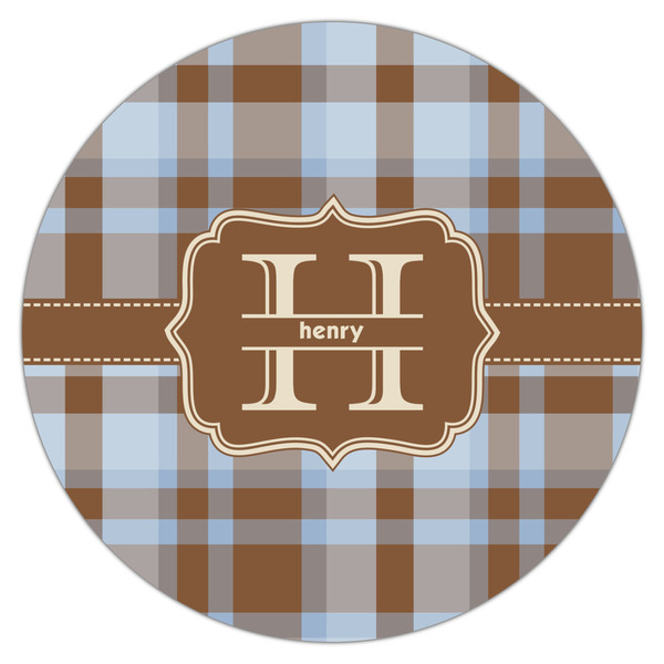 Two Color Plaid Drink Topper - XLarge - Single