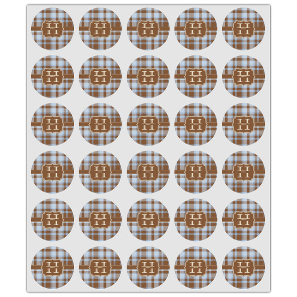 Two Color Plaid Drink Topper - XSmall - Set of 30