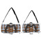 Two Color Plaid Duffle Bag Small and Large