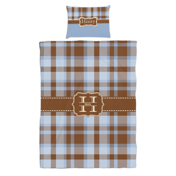 Two Color Plaid Duvet Cover Set - Twin - Alt Approval